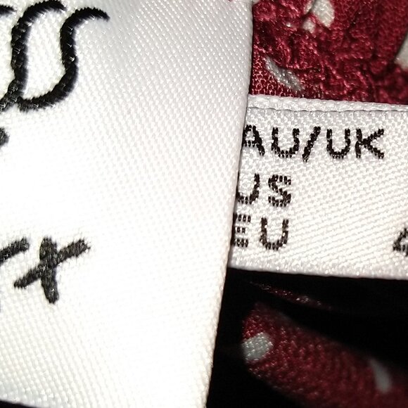 Princess Polly Caesura Mini Dress Size 10 in Red Polka Dot - Picture 3 of 4